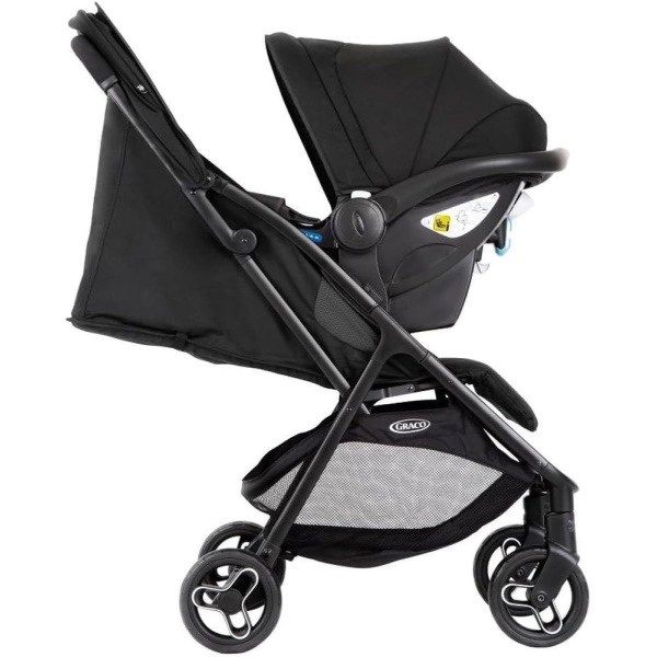 Poussette duo myavo + siège auto snugessentials midnight Graco