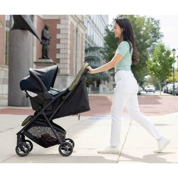 Poussette duo myavo + siège auto snugessentials midnight Graco