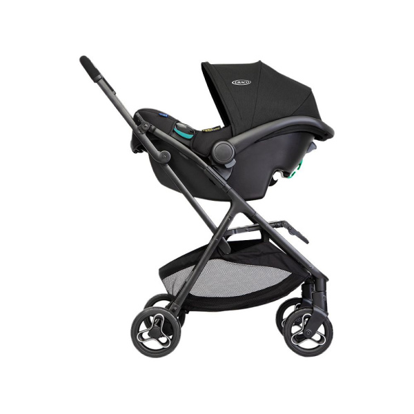 Poussette duo myavo + siège auto snuglite midnight Graco