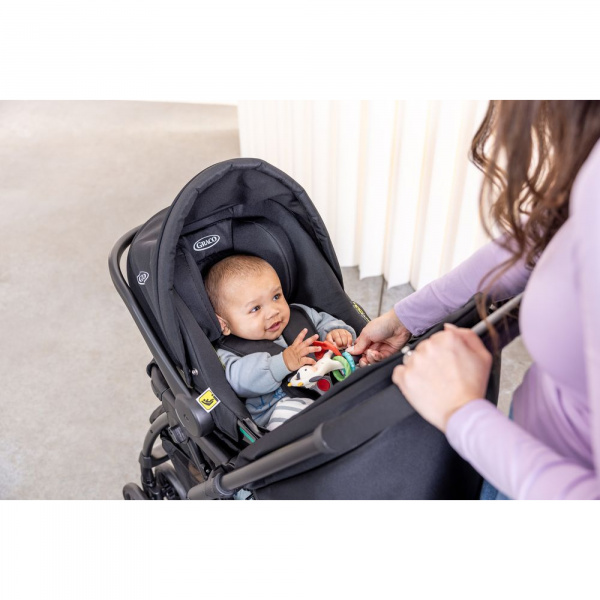 Poussette duo revaya + siège auto snuglite midnight Graco
