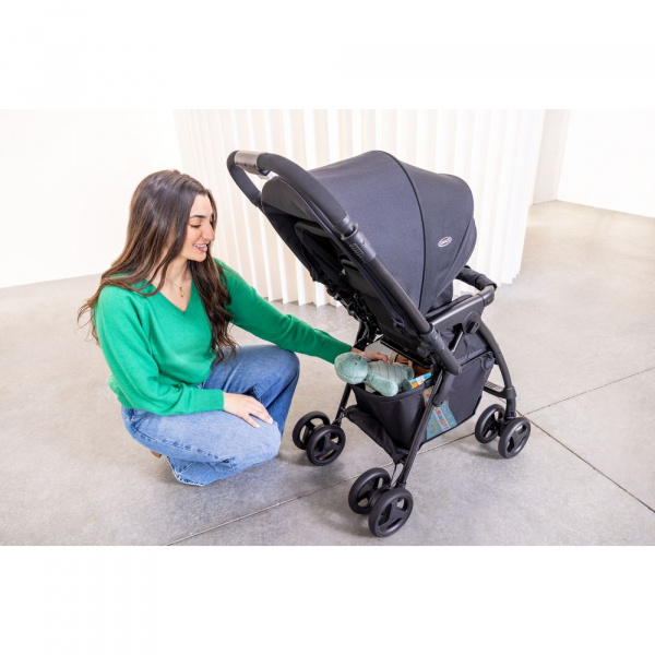 Poussette duo revaya + siège auto snuglite midnight Graco