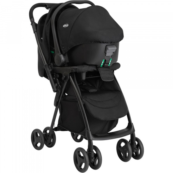 Poussette duo revaya + siège auto snuglite midnight Graco
