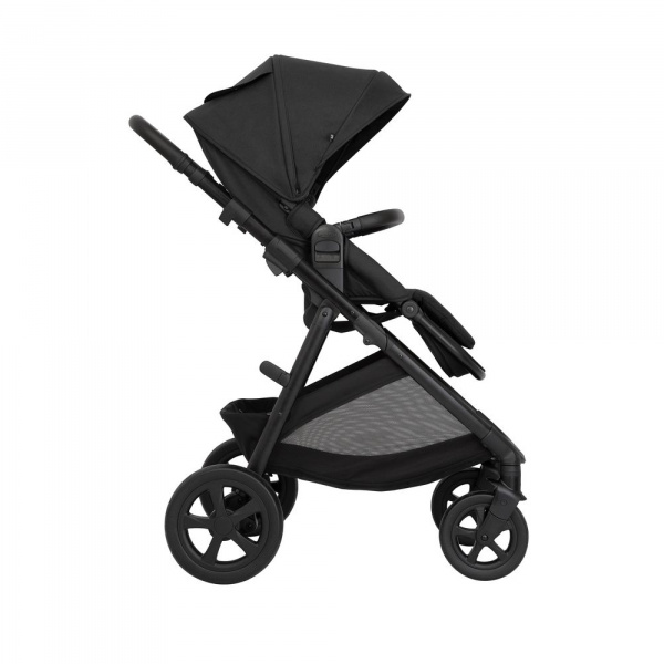 Poussette trio near2me dlx + siège auto snuglite + nacelle midnight Graco