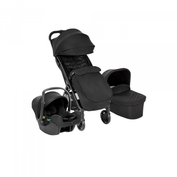 Poussette trio myavo + siège auto snuglite + nacelle midnight Graco