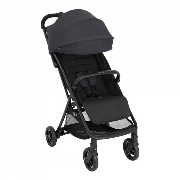 Poussette trio myavo + siège auto snuglite + nacelle charcoal Graco