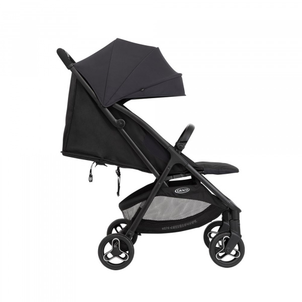 Poussette trio myavo + siège auto snuglite + nacelle charcoal Graco
