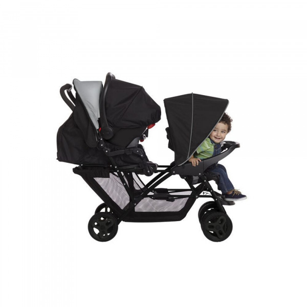 Poussette double stadium black grey Graco
