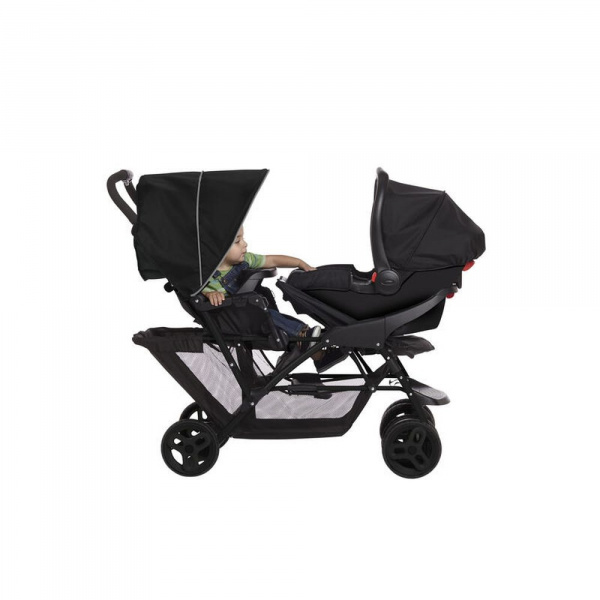 Poussette double stadium black grey Graco