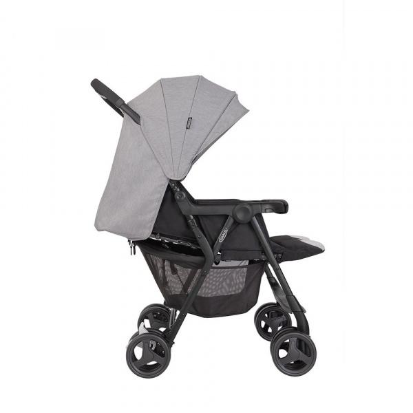 Poussette double duorider steeple gray Graco