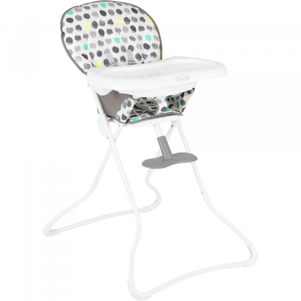 Chaise haute snack n' stow splodge Graco