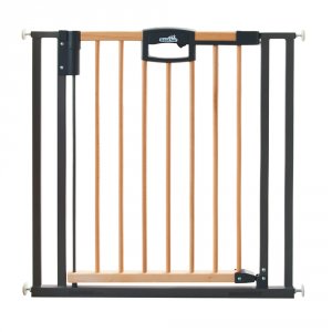 Barrière de sécurité easy lock wood + sans percer 68-76cm