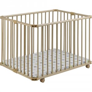 Parc bébé lucilee + grand modèle naturel fond étoiles