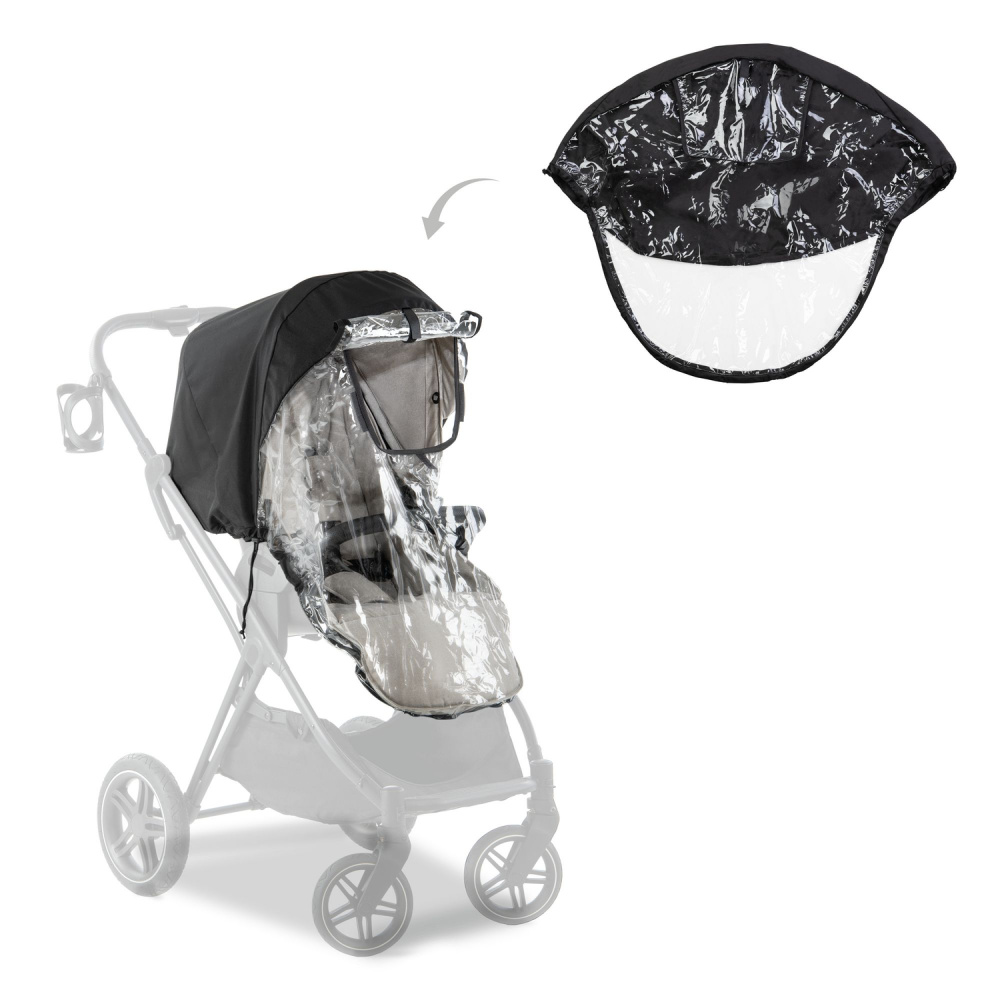 Habillage pluie universel pour poussette Altabebe gris naissance