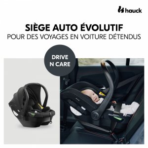 Siège auto bébé drive n care black Hauck