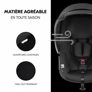 Siège auto bébé drive n care black Hauck