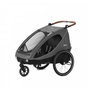 Remorque de vélo dryk duo melange grey Hauck