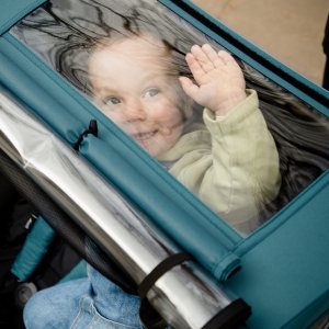 Remorque de vélo dryk duo melange grey Hauck