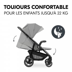 Poussette 4 roues shop n care grey Hauck