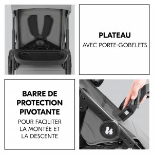 Poussette 4 roues shop n care grey Hauck