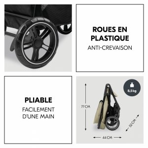 Poussette duo shop n care travel set olive Hauck