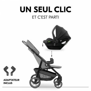 Poussette duo shop n care travel set grey Hauck