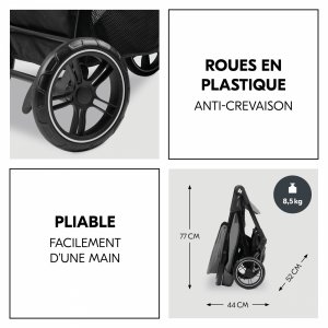 Poussette duo shop n care travel set grey Hauck