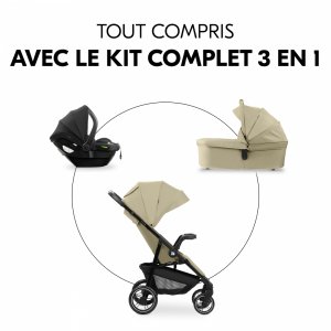 Poussette trio shop n care trio set olive Hauck