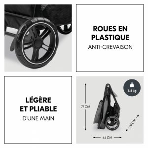 Poussette trio shop n care trio set grey Hauck