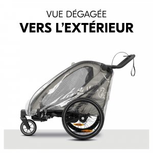 Habillage pluie pour remorque à vélo bike n walk Hauck