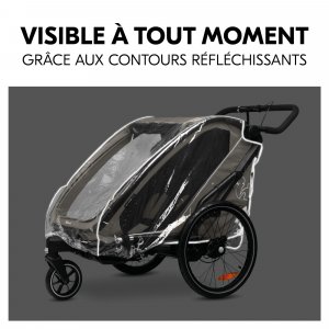 Habillage pluie pour remorque à vélo bike n walk Hauck