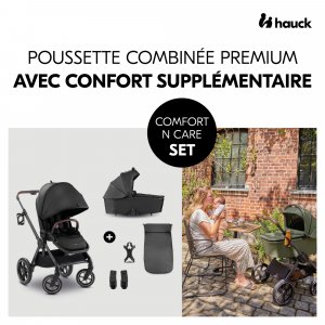 Poussette duo comfort n care set black Hauck