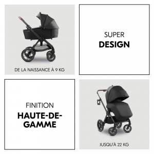 Poussette duo comfort n care set black Hauck