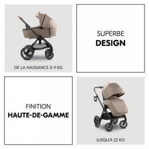 Poussette duo comfort n care air set mocha Hauck