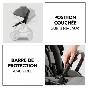 Poussette duo comfort n care air set dark grey Hauck