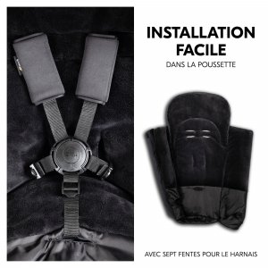 Chancelière hiver universelle black Hauck