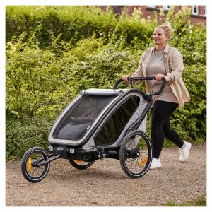 Siège bébé pour remorque de vélo baby lounger 2 grey Hauck