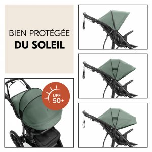 Poussette 3 roues runner 3 jungle green Hauck