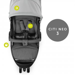 Poussette citi neo 3 grey Hauck