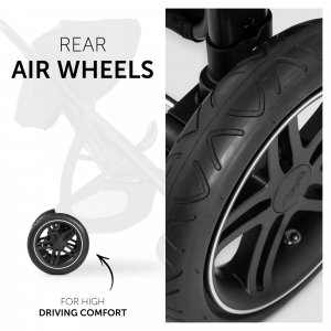 Poussette rapid 4d air black Hauck