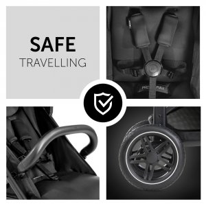 Poussette rapid 4d black Hauck