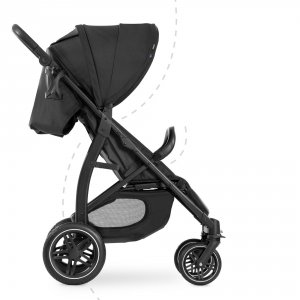 Poussette rapid 4d black Hauck