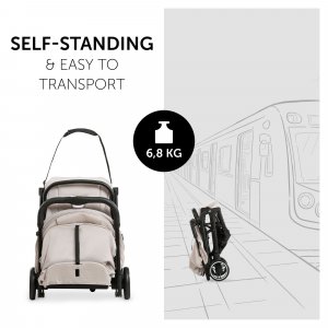 Poussette compacte travel n care beige Hauck