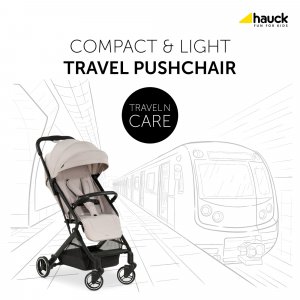 Poussette compacte travel n care beige Hauck