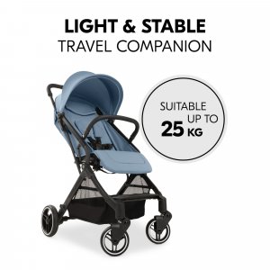 Poussette compacte travel n care plus dusty blue Hauck