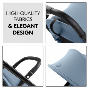 Poussette compacte travel n care plus dusty blue Hauck