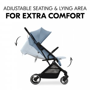 Poussette compacte travel n care plus dusty blue Hauck