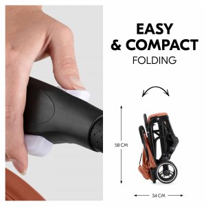 Poussette compacte travel n care plus cork Hauck