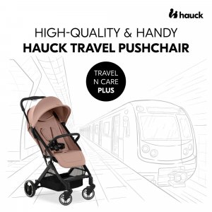 Poussette compacte travel n care plus hazelnut Hauck