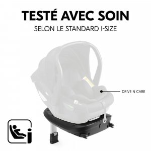 Pack duo poussette compacte travel n care olive + siège auto drive n care avec adaptateurs & base drive n care Hauck