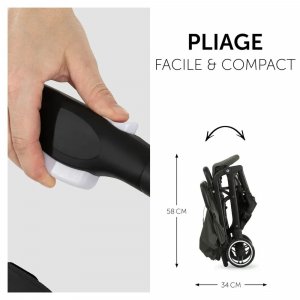Pack duo poussette compacte travel n care olive + siège auto drive n care avec adaptateurs & base drive n care Hauck
